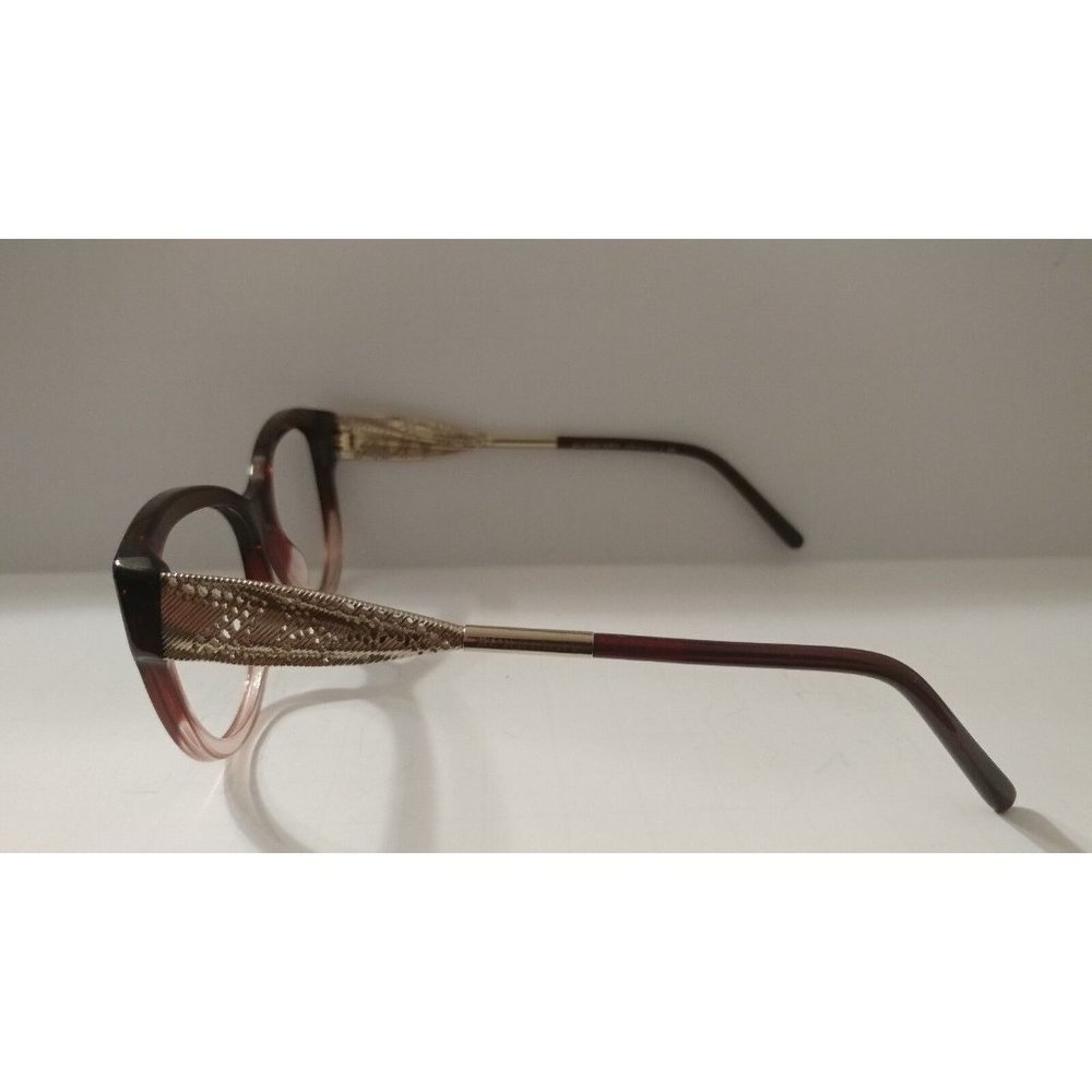 Authentic BURBERRY B 2210 3553 Burgundy/Gold 53*17*140 Eyeglasses Frames Vintage - Picture 2 of 8